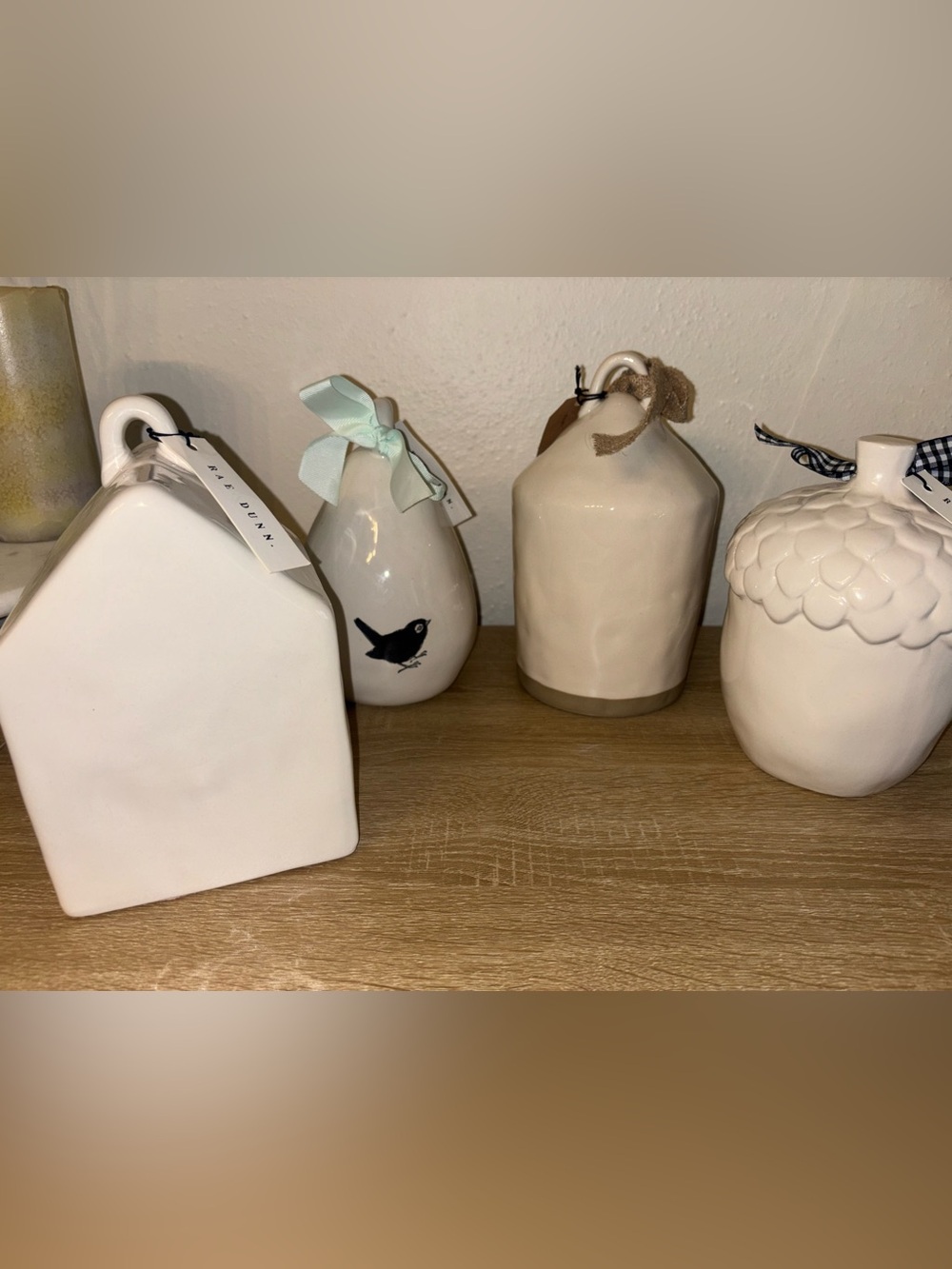 Rae Dunn By Magenta Artisan Collection (FLY, NEST, KNOCK & CHIRP) Birdhouse Lot - Picture 2 of 16